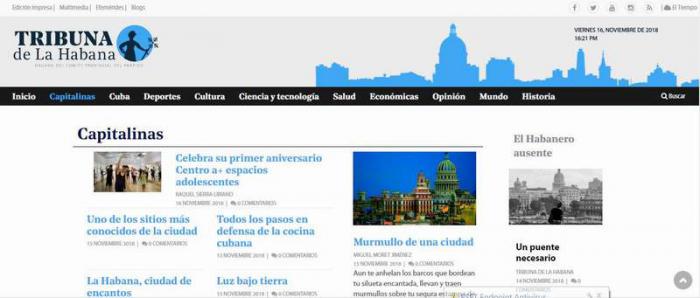 página web de Tribuna.