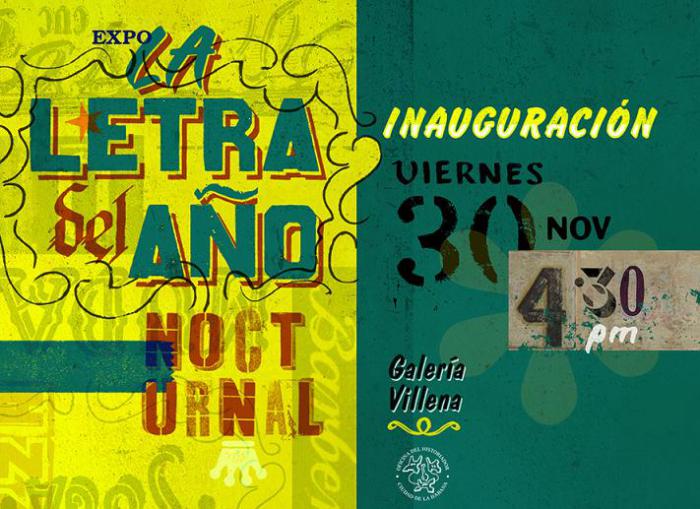 Invitación expo La letra del año