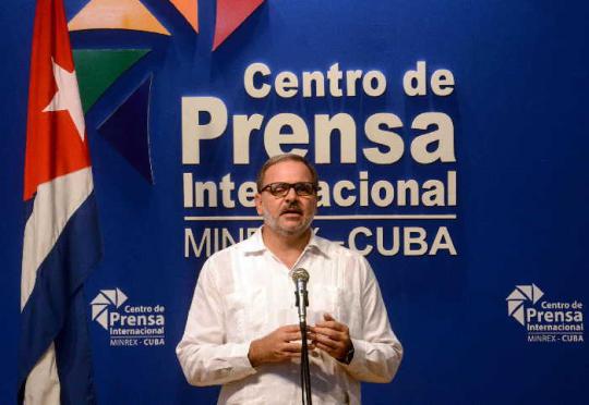 Declaraciones de Eugenio Martínez, director general de América Latina y el Caribe de la Cancillería cubana.