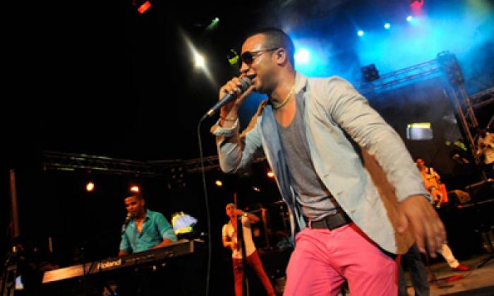 músicos, cantante, orquesta