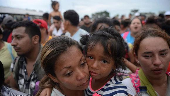 caravana de emigrantes Latinoamérica 