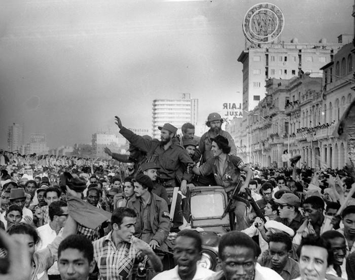 Entrada de la caravana de la libertad a La Habana