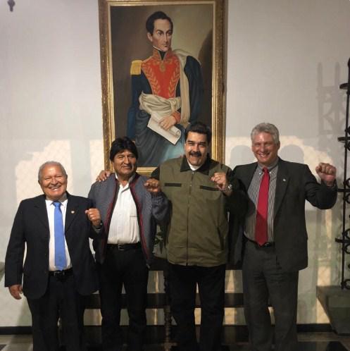 Díaz-Canel en toma de posesión de Nicolás Maduro 2019