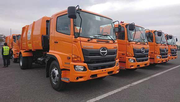 camiones colectores de desechos sólidos