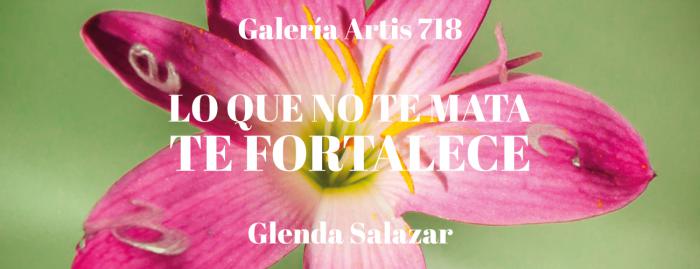 cartel con imagen de flor