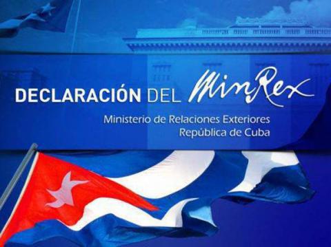 Declaración del MINREX-Cuba