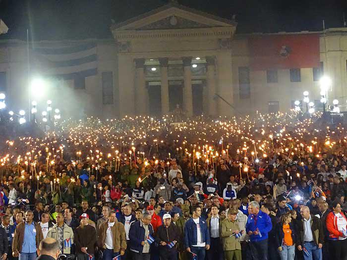 Marcha de las Antorchas en La Habana, el 28 de enero de 2019