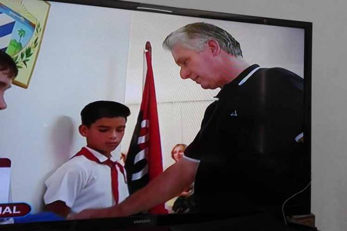 Diaz-Canel vota por la Constitución