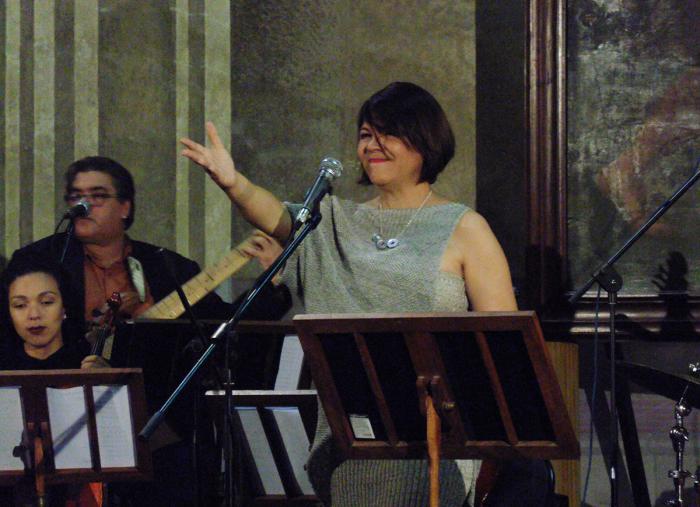 Ivette Cepeda en la Basílica de San Francisco de Asís