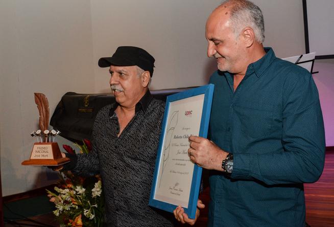 CUBA-LA HABANA-ENTREGAN PREMIO NACIONAL DE PERIODISMO JOSE MARTI A ROBERTO CHILE