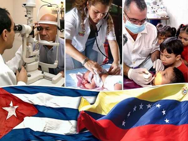 Médicos cubanos en Venezuela.
