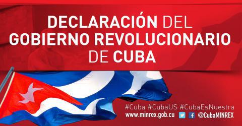 Declaración del Gobierno Revolucionario de Cuba