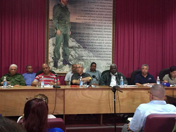 Encabezado por Esteban Lazo Hernández, presidente de la Asamblea Nacional del Poder Popular, sesionó este lunes el Grupo Temporal de Trabajo de La Habana, en la sede del Comité Provincial del Partido Comunista de Cuba.