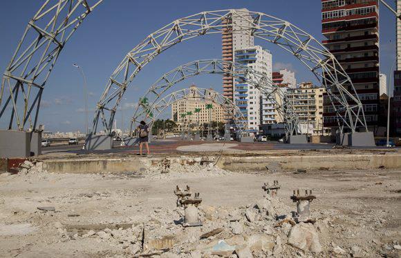 Los cinco arcos metálicos comenzarán a recibir las acciones de mantenimiento la semana próxima. 