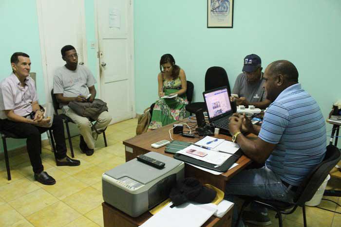 Reunión de la Upec habanera con medios de comunicación de la ciudad
