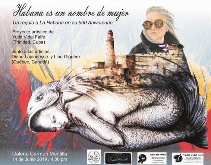 Cartel exposición Habana es un nombre de mujer