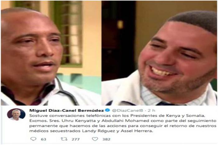 Presidente cubano conversa con sus homólogos de Kenya y Somalia sobre médicos cubanos secuestrados