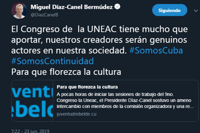 Twitter Díaz-Canel