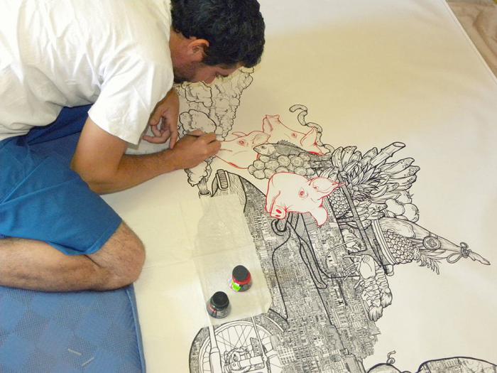 Yorlán Cabezas, proceso de obra para Metropoli