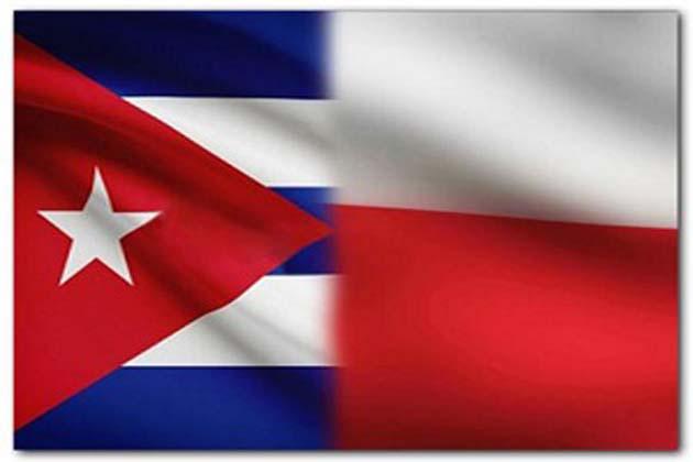 banderas Cuba y Polonia