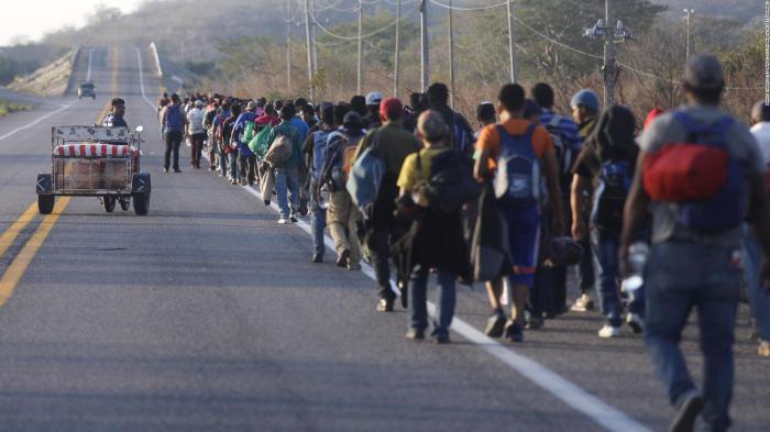caravana de migrantes latinoamericanos