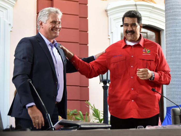 Foro de Sao Paulo Díaz Canel 2019 junto a Nicolás Maduro, presidente de Venezuela