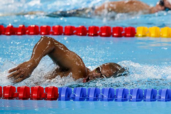 Lorenzo Pérez, de Cuba, compite en la final de 400 m Libre S6 en el centro acuático de laVilla Deportiva Nacional (VIDENA) durante los VI Juegos Parapanamericanos Lima 2019, el 25 de Agosto de 2019 en Lima, Perú. FOTO: Calixto N. Llanes/Periódico JIT (Cuba)