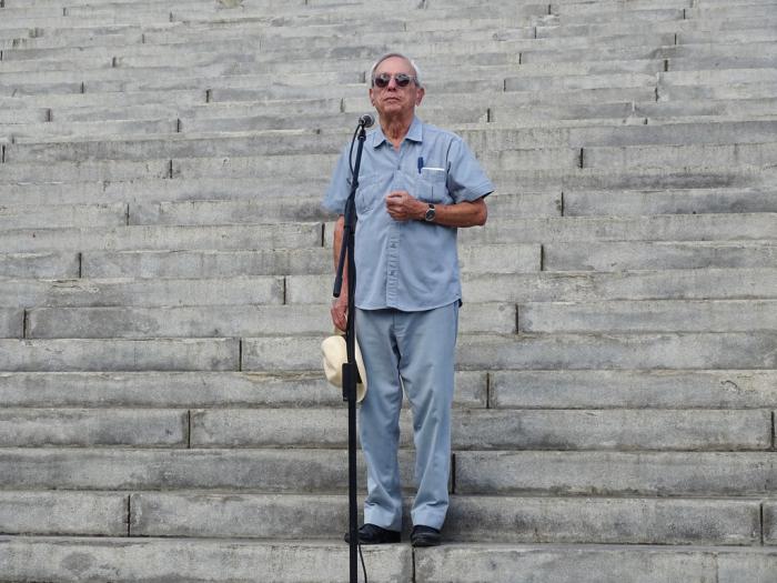 Eusebio Leal. Develada la cúpula del Capitolio a los habaneros