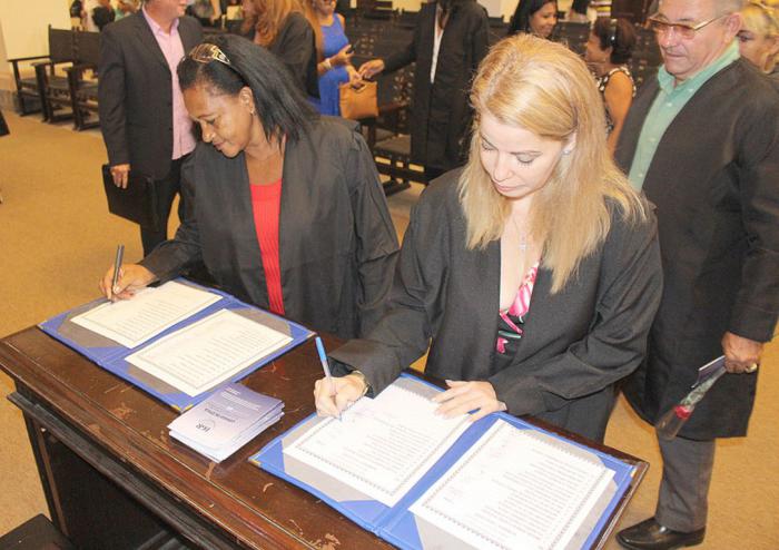 Juramento de la Fiscalía en el Aula Magna de la Universidad de La Habana