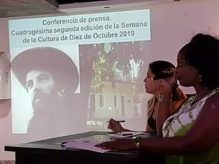 Conferencia de prensa por Semana de la Cultura en Diez de Octubre