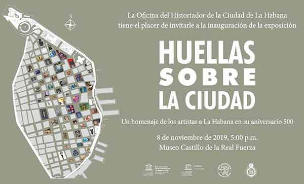 Invitación exposición Huellas sobre la ciudad