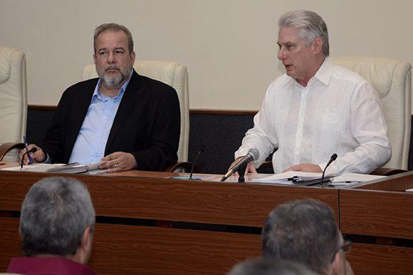 reunión del Consejo de Ministros del año 2019, presidida por Miguel Díaz-Canel Bermúdez