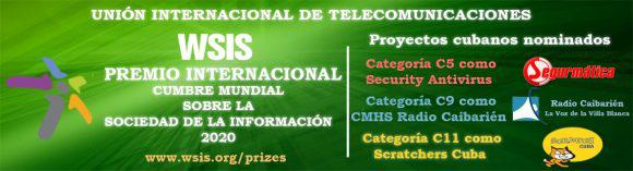 Proyectos realizados por especialistas cubanos nominados a Premios de Información 2020