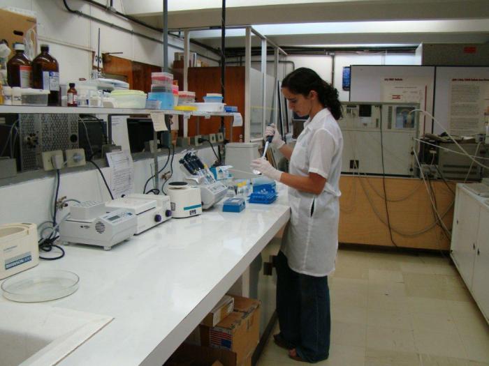 cientifica investigando en el laboratorio