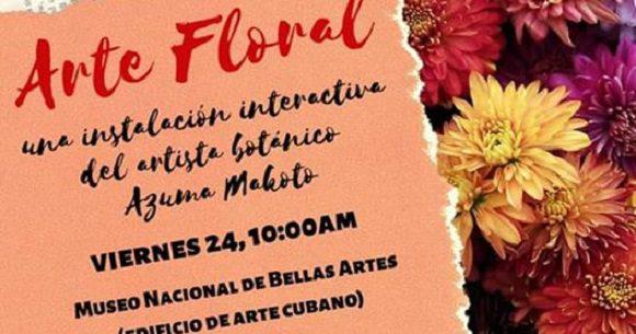 Arte floral en Bellas Artes este sábado