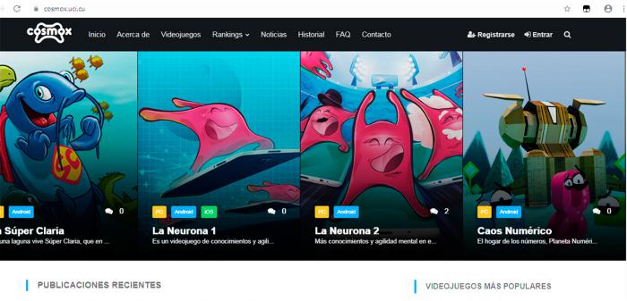 Cosmox, un portal de videojuegos