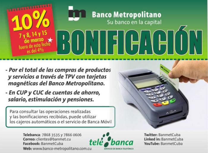 Bonificación Banco Metropolitano