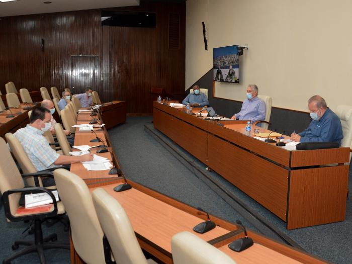 Reunión diaria sobre el coronavirus