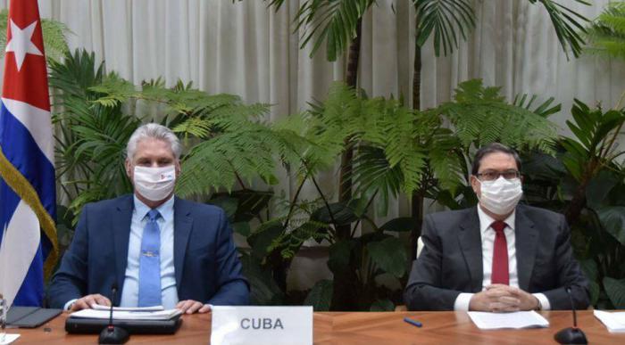 Diaz-Canel Cumbre de la Covid-19