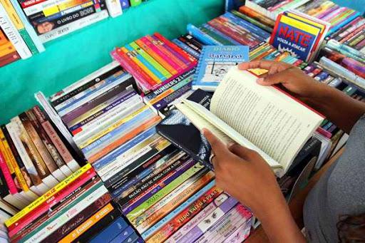 persona leyendo libros
