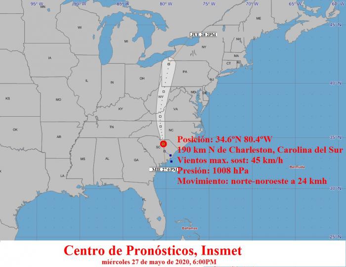 Cono de la tormenta tropical Bertha