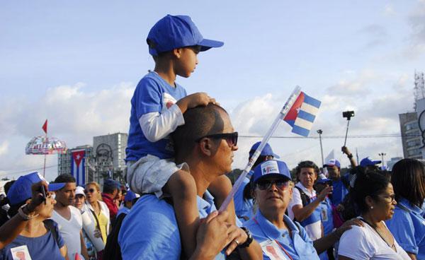 Habaneros en desfile