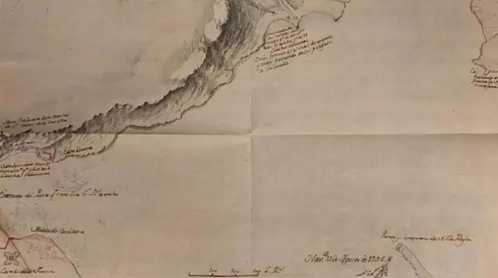 Mapa inédito de la Bahía de La Habana