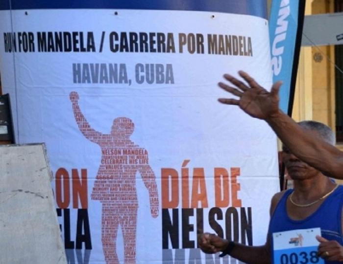 Cartel de la carrera por Nelson Mandela