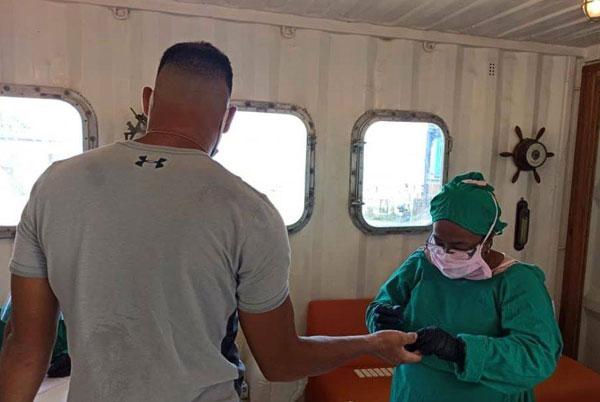 Aplican test rápidos a trabajadores de Pase marítimo de 1ra y 70, para descartar COVID-19