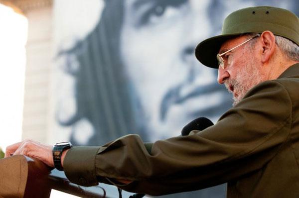 Fidel Castro en la Universidad de La Habana en septiembre de 2010