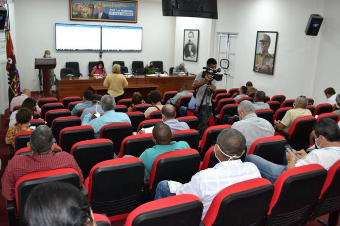 Sesión del Consejo de Defensa de La Habana