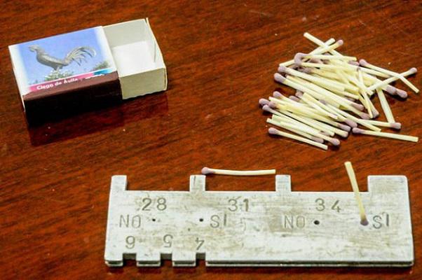 Una caja de fósforos