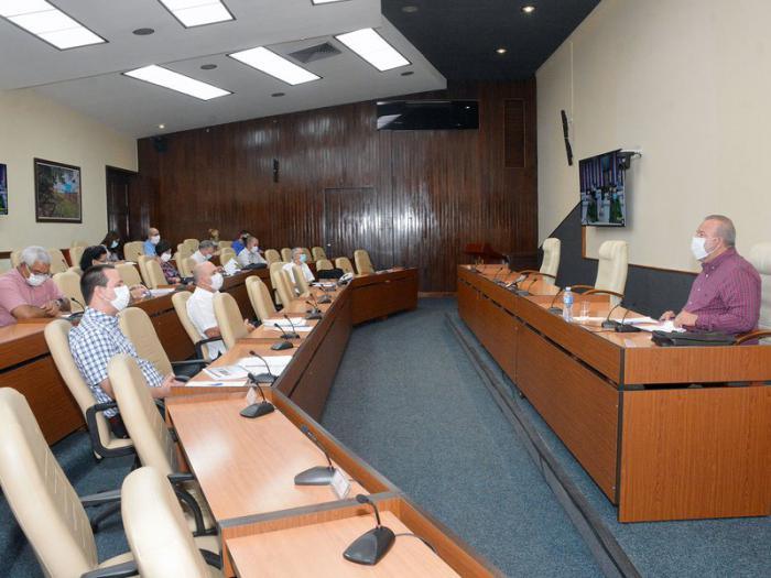 Reunión de trabajo con Manuel Marrero, primer ministro