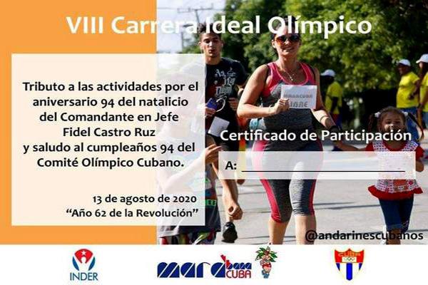 Carrera Ideal Olímpico contra la COVID-19